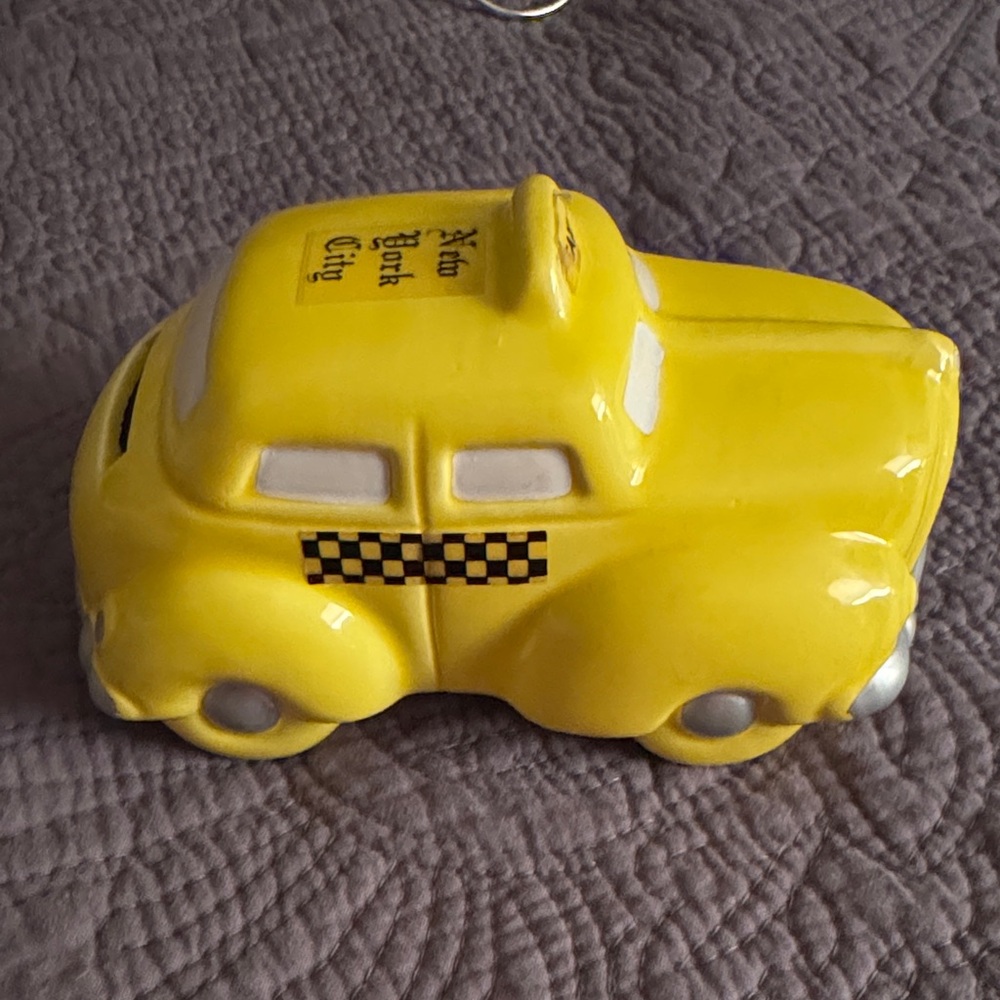 Yellow Taxi Coin Bank
